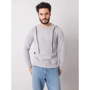 Men's gray cotton sweatshirt vyobraziť