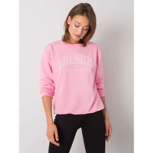 RUE PARIS Pink sweatshirt without a hood vyobraziť