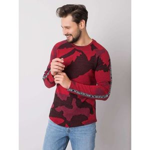 Red patterned sweatshirt for a man vyobraziť