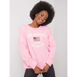 RUE PARIS Pink sweatshirt with print vyobraziť