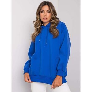 Dark blue cotton hoodie vyobraziť