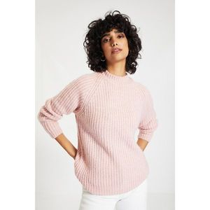 Trendyol Powder Chenille Standing Collar Knitwear Sweater vyobraziť