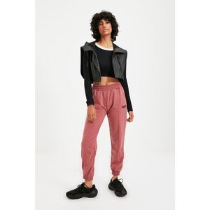 Trendyol Rose Embroidered Loose Jogger Knitted Sweatpants vyobraziť