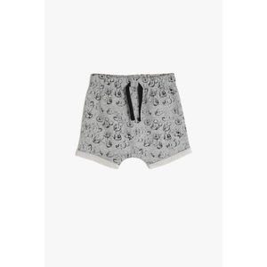 Koton Gray Baby Boy Minnie by Cotton Shorts vyobraziť