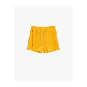 Koton Baby Girl Yellow Frilly Shorts Cotton vyobraziť