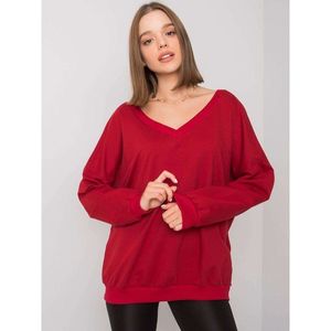 Burgundy cotton sweatshirt vyobraziť