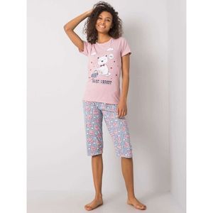 Dusty pink pajamas with a print vyobraziť