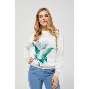 Sweatshirt with a floral motif vyobraziť