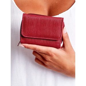 Burgundy women's wallet with a zip pocket vyobraziť