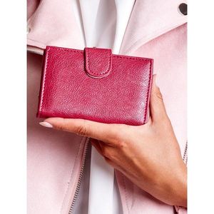 Ladies' pink wallet with a flap vyobraziť