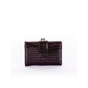 Women's black wallet with a flap vyobraziť