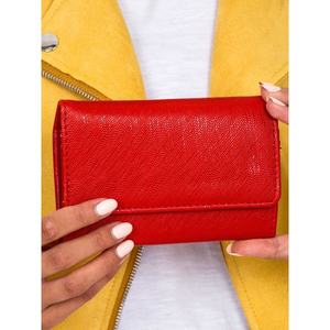 A women's red wallet with a latch vyobraziť