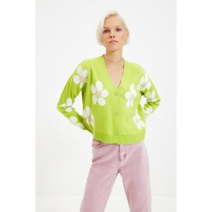 Trendyol Green Jacquard Knitwear Cardigan vyobraziť