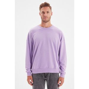 Trendyol Lilac Men's Oversize Fit Sweatshirt vyobraziť