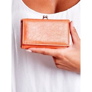 Orange eco-leather wallet with a hook vyobraziť