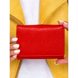 Women's red eco-leather wallet vyobraziť