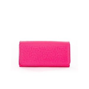 Dark pink women's wallet made of ecological leather vyobraziť