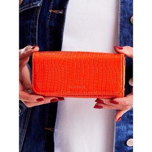 Orange women's wallet with an embossed motif vyobraziť