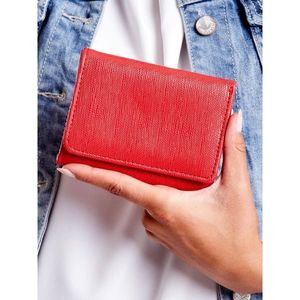 Red smooth women's wallet vyobraziť