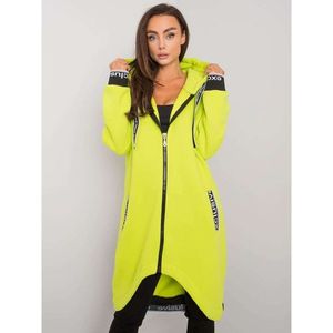 Lime women's sweatshirt with zipper vyobraziť