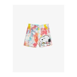 Koton Baby Girl Pink Snoopy Licensed Printed Cotton Shorts vyobraziť