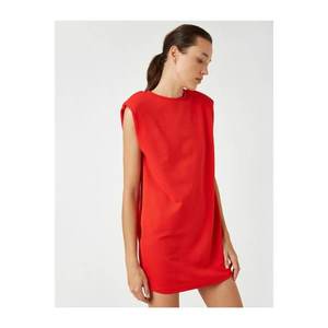 Koton Women's Red Waistcoat Short Dress vyobraziť