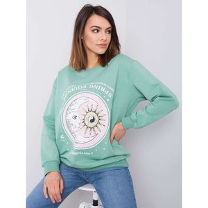 Pistachio women's sweatshirt without a hood vyobraziť