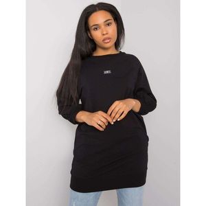 Black plus size sweatshirt without hood vyobraziť