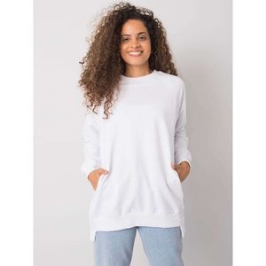 White sweatshirt with pockets vyobraziť