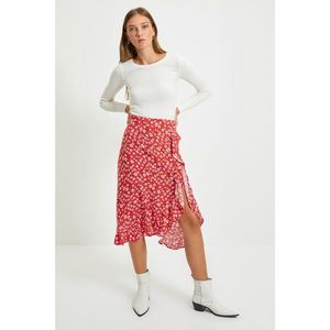 Trendyol Red Ruffle Skirt vyobraziť