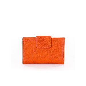 Orange women's wallet with a flap vyobraziť