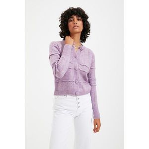 Trendyol Lilac Buttoned Knitwear Cardigan vyobraziť