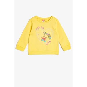 Koton Yellow Baby Girl Sweatshirt vyobraziť