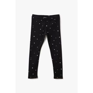 Koton Girl Printed Normal Waist Black Leggings vyobraziť