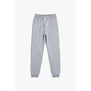 Koton Girl's Gray Waistline Basic Normal Waist Sweatpants vyobraziť