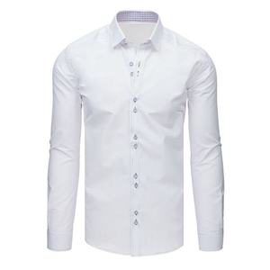 Men's elegant white shirt DX1621 vyobraziť