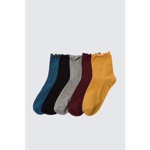 Trendyol 5 Black Knitted Socks vyobraziť