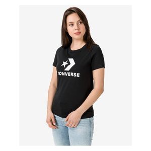 Tričká s krátkym rukávom pre ženy Converse - čierna vyobraziť
