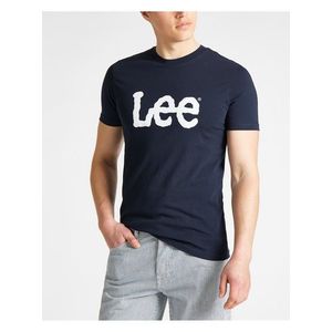 Tričká s krátkym rukávom pre mužov Lee - modrá vyobraziť