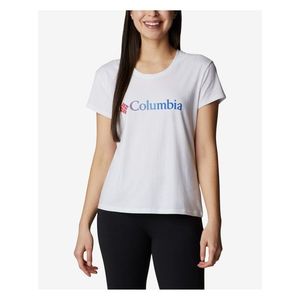 Tričká s krátkym rukávom pre ženy Columbia - biela vyobraziť