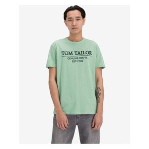 Tričká s krátkym rukávom pre mužov Tom Tailor - zelená vyobraziť