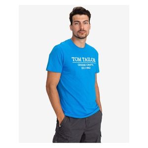 Tričká s krátkym rukávom pre mužov Tom Tailor - modrá vyobraziť