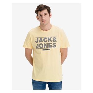Tričká s krátkym rukávom pre mužov Jack & Jones - žltá vyobraziť