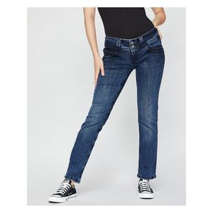 Straight fit pre ženy Pepe Jeans - modrá vyobraziť