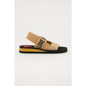 Sandále Love Moschino dámske, zlatá farba vyobraziť