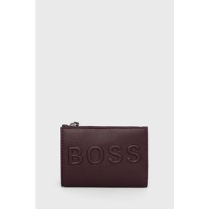 Peňaženka Boss dámska, bordová farba vyobraziť
