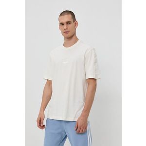 Bavlnené tričko adidas Originals H11494 krémová farba, s nášivkou vyobraziť