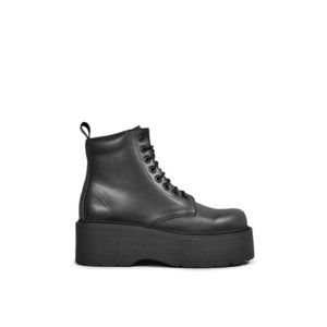 Členkové topánky Altercore Adara dámske, čierna farba, na platforme vyobraziť