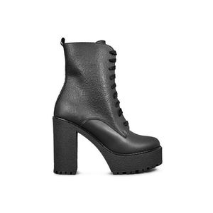 Členkové topánky Altercore Nagini dámske, čierna farba, na platforme vyobraziť