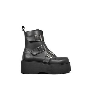 Členkové topánky Altercore Nefre dámske, čierna farba, na platforme vyobraziť